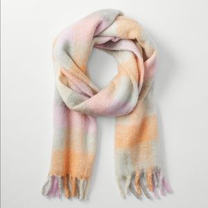 NWT Ann Taylor Brushed Check Blanket Scarf